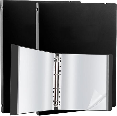 2Pcs Portfolio Binder with Plastic Sleeves, 60 Pockets Presentation Book Display 120 Pages File Folder for Artwork, Sheet Music, Document, Diamond Painting in Saudi Arabia