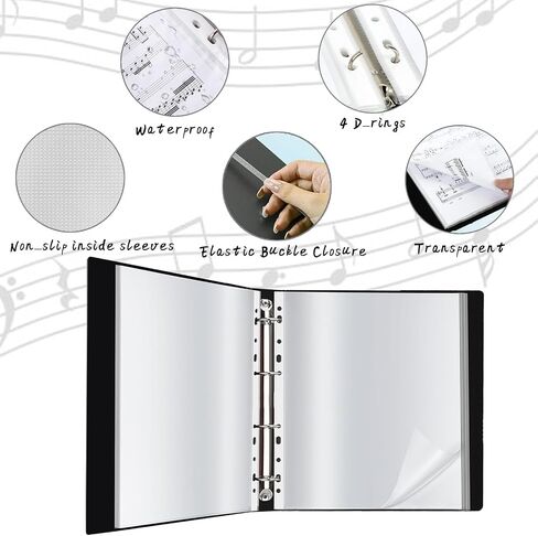 2Pcs Portfolio Binder with Plastic Sleeves, 60 Pockets Presentation Book Display 120 Pages File Folder for Artwork, Sheet Music, Document, Diamond Painting in Saudi Arabia