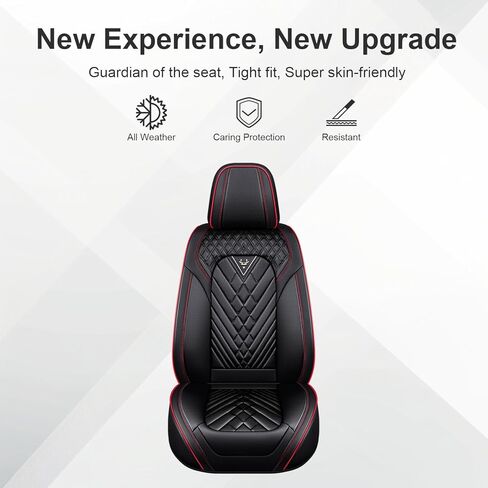 Car Seat Covers for Mercedes-Benz Sprinter 2010-2016,Compatible Airbag,Non-Slip,Durable Seat Cover,All Season Sports Fashion Leather Seat Cover(2 Seats, Black) in Kuwait