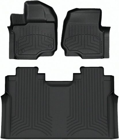 Weathertech Floorliner HP Custom Fit Floor Floor For Ford F-150-1ST & 2nd Row (44697-1-4IM) ، Black in Kuwait