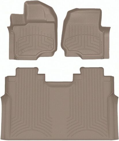 Weathertech Floorliner HP Custom Fit Floor Floor For Ford F-150-1ST & 2nd Row (44697-1-4IM) ، Black in Kuwait