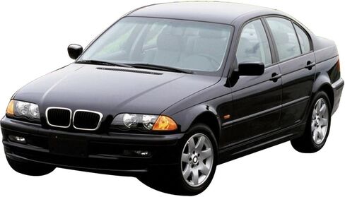Floor Mats Compatible with BMW E46 3-Series 1999-2005, M3 Coupe 2001-2006, Premium Quality Front & Rear Factory Floor Mat M Color Stripe by IKON MOTORSPORTS in Saudi Arabia