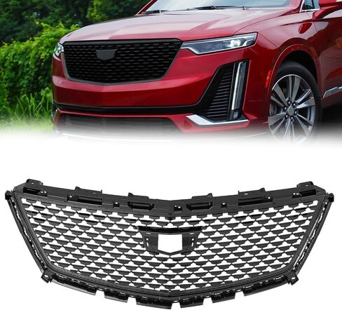KARPAL Front Upper Grille Fit for 2016-2023 Cadillac XT5 Black Diamond in Saudi Arabia