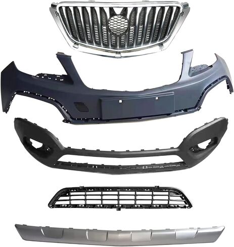 YHB Front Bumper Upper Lower Grille Assembly Replacement For 2013 2014 2015 2016 Buick Encore - Front Bumper kit in Saudi Arabia