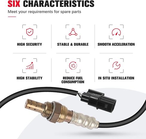 O2 Oxygen Sensor Compatible for Honda Accord, Crosstour, Odyssey, Pilot, Ridgeline & for Acura for Acura MDX, RDX, RL, TL, TSX, ZDX, 3.2L 3.5L 3.7L, Downstream, Replace# 250-24785, 234-4461 in Saudi Arabia