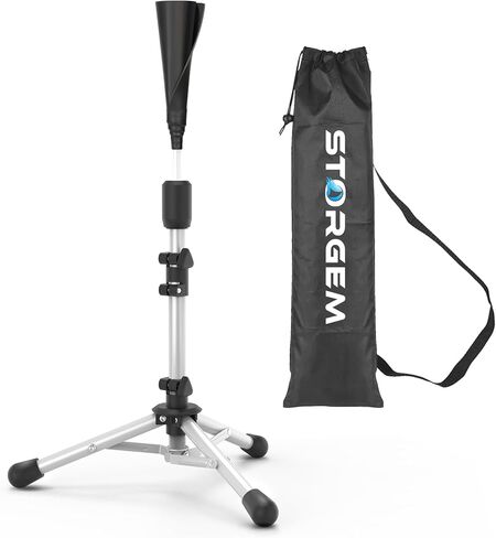 Storgem Baseball و Softball Tee ، Tee Batting ، Tees للبيسبول للضرب ، حامل التدريب على الكرة ، تعديل الارتفاع السهل in Kuwait