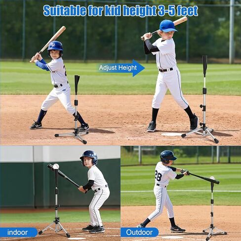 Storgem Baseball و Softball Tee ، Tee Batting ، Tees للبيسبول للضرب ، حامل التدريب على الكرة ، تعديل الارتفاع السهل in Kuwait