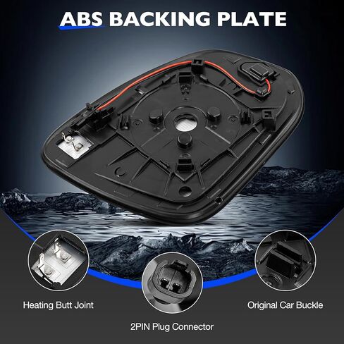 BSD زجاج مرآة مسخن ، متوافق مع 13-25 تويوتا RAV4 Tacoma 4runner Mirror ، استبدل 879610R280 8796142E20 879610R100 8796142D30 8796135B90 87904021 اليسر in Saudi Arabia