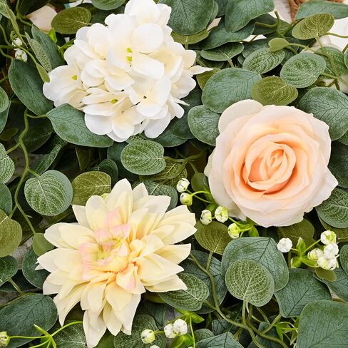 Yastouay 6 Ft Flower Garland with Lights, Pink Rose Floral Garland Fake Flowers for Wedding Arch Party Tables Backdrop Decor in Saudi Arabia