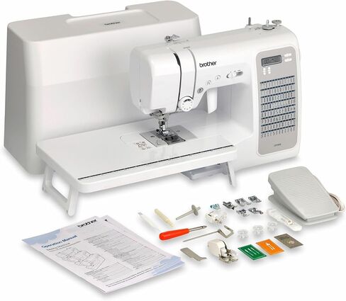 Brother CP100X Computerized Sewing and Quilting Machine, and 5300A Hard Plastic Storage and Carry Case, SASEW6 Premium Sewing Thread 6-Pack Included in Saudi Arabia