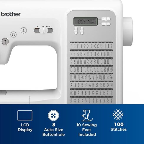 Brother CP100X Computerized Sewing and Quilting Machine, and 5300A Hard Plastic Storage and Carry Case, SASEW6 Premium Sewing Thread 6-Pack Included in Saudi Arabia