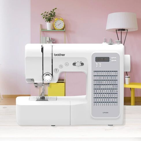Brother CP100X Computerized Sewing and Quilting Machine, and 5300A Hard Plastic Storage and Carry Case, SASEW6 Premium Sewing Thread 6-Pack Included in Saudi Arabia