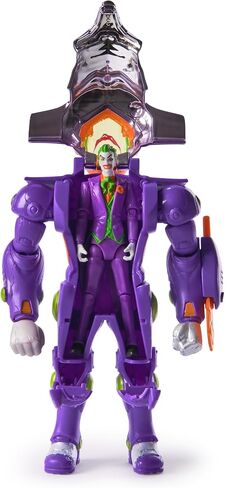 DC Comics ، Force Force Metal Force Batman Figure ، 6 بوصة مع شخصية مصغرة بحجم 4 بوصات ، بدلة مدمجة وذلة دروع ، ألعاب Super Hero Kids للبنين والبنات 4 وما فوق in Kuwait