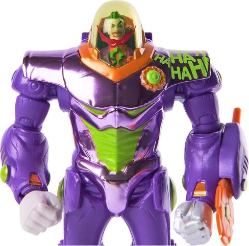 DC Comics ، Force Force Metal Force Batman Figure ، 6 بوصة مع شخصية مصغرة بحجم 4 بوصات ، بدلة مدمجة وذلة دروع ، ألعاب Super Hero Kids للبنين والبنات 4 وما فوق in Kuwait