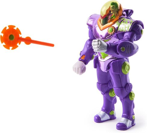DC Comics ، Force Force Metal Force Batman Figure ، 6 بوصة مع شخصية مصغرة بحجم 4 بوصات ، بدلة مدمجة وذلة دروع ، ألعاب Super Hero Kids للبنين والبنات 4 وما فوق in Kuwait