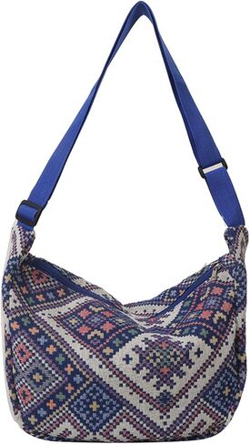 eylun نساء corduroy crossbody حقيبة صغيرة حقيبة الكتف حقيبة يد قابلة للتعديل مصغرة الهلال in Saudi Arabia