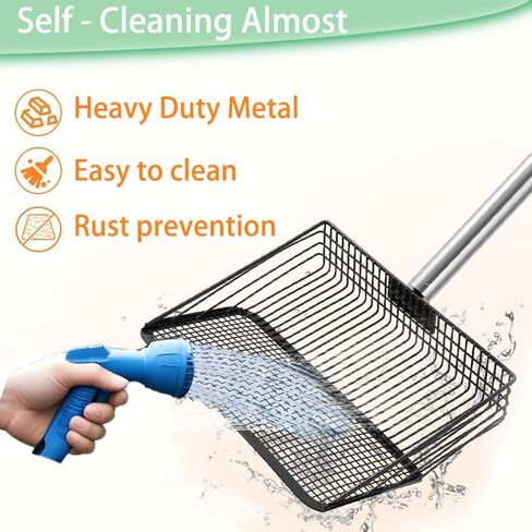 Chicken Poop Scooper - 54'' Metal Chicken Litter Scoop with Long Handle for Coop in Saudi Arabia