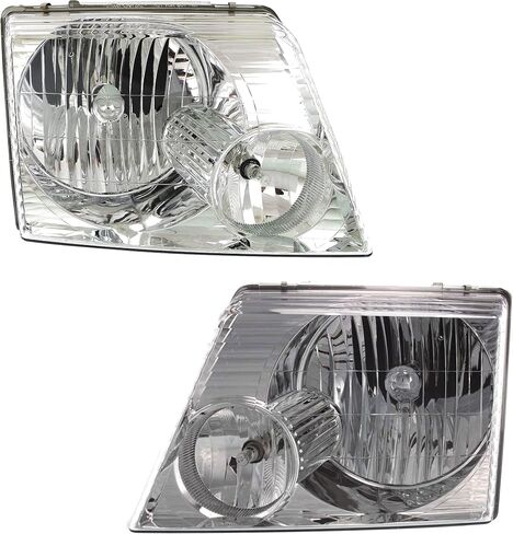 Garage-Pro Driver and Passenger Side Headlight for Ford Explorer 2002-2005 Halogen With bulbs fits Eddie Bauer Limited NBX XLS XLS Sport XLT XLT Sport Replaces # 1L2Z13008AA, 1L2Z13008AB in Saudi Arabia