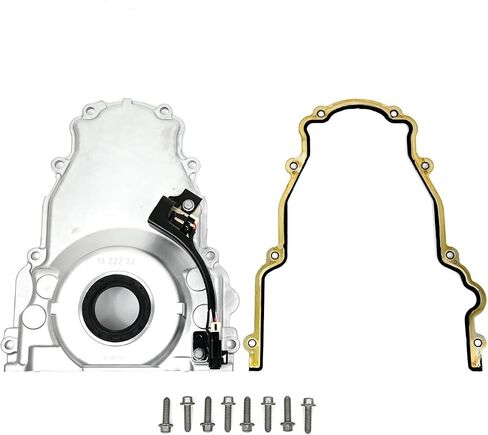 LS2 LS3 Timing Cover Includes Camshaft Position Sensor, Timing Cover Gasket, Bolts, Crank Seal Fitment for GM 12633906 in Saudi Arabia