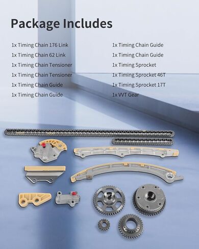 ECCPP Engine Timing Chain Kit suit for 2012-2015 for Honda Crosstour;2012-2014 for Honda CR-V;2008-2012 for Honda Accord in Saudi Arabia