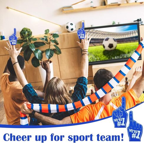 48 Pieces Mini Foam Fingers 5.6 Inch Foam Hand Cheerleading Foam Fingers for Sports Cheer School Spirit Craft Foam Fingers for Sports Events Games Party Supplies (Red, We're #1) in Saudi Arabia