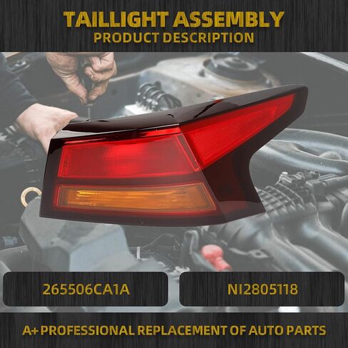 Dasbecan Tail Light Assembly Compatible with 2019-2023 Nissan Altima Rear lamp Right Passenger Side 265506CA1A NI2805118 in Saudi Arabia