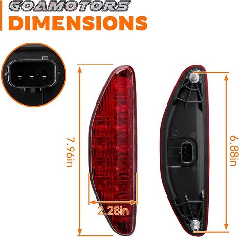 Red LED Tail Light Light Replacement 33700-HP1-601 متوافق مع Honda ATV TRX300EX 05-06 ، TRX400EX 05-07 ، TRX450er 06-14 ، TRX450R 04-09 Tail Light Assembly in Saudi Arabia