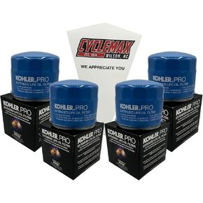 Four Pack compatible with Kohler Extended Life 300 Hour Oil Filter 25 050 53-S-4PACK Contains Four Extended Life 300 Hour Oil Filter and a Funnel in Saudi Arabia