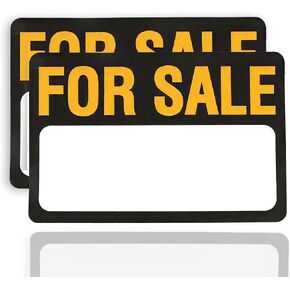 2 حزمة للبيع ملصقات سيارة ، 12 × 8 بوصات للبيع شارات شرقات ، ملصقات سيارات الفينيل ذاتية الالتصاق المتوافقة مع مركبات القوارب المرآب وأكثر من ذلك (حزمة سوداء 2) in Kuwait