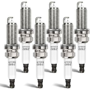 6PCS 12120032137 Double Iridium Spark Plug for BMW E70 E83 E90 E60 128i 330i 325i 530i 525i 530xi 525xi 325xi 330xi 328i 328xi 528i Z4 X3 X5 Replaces 1208 ILZFR6D11 in Kuwait