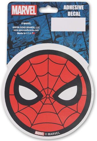 Marvel Spider-Man Head Adhesive Vinyl Decal - Fun Spider-Man Sticker Decal for Car - Great Gift Idea in Saudi Arabia