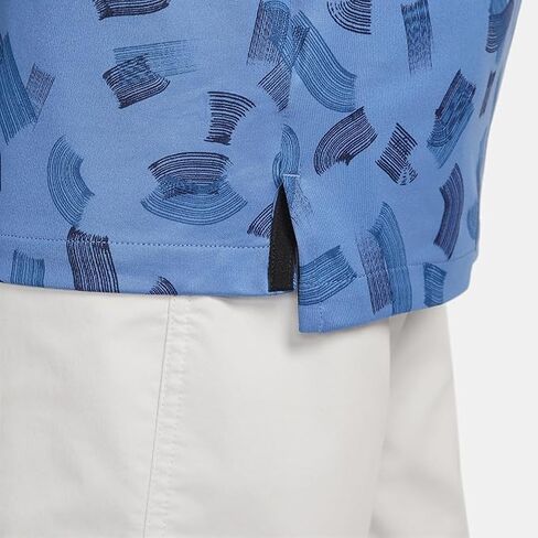 Nike Men's Dri-Fit Tour Micro Print Golf Polo ، Star Blue/White ، XL in Kuwait