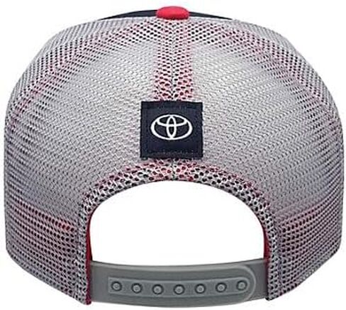 Toyota GR Racing Trucker Hat, 7-Panel Snapback Cap, Black/Gray/Red, Mesh Back, (GR122800) in Saudi Arabia