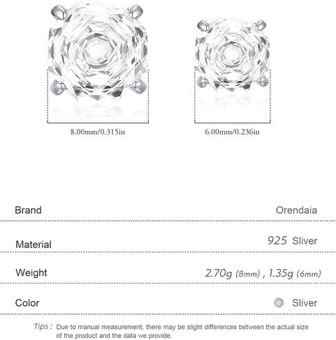 S925 Sterling Silver Rose Cut CZ Stud Earrings for Women – Dainty & Romantic Minimalist Jewelry in Saudi Arabia