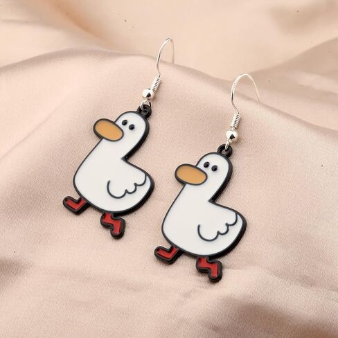 MAOFAED Goose Earring, Goose Lover Gift, Funny Goose Earring for Women, Valentine's Day Gift for Her (goose earring) in Saudi Arabia