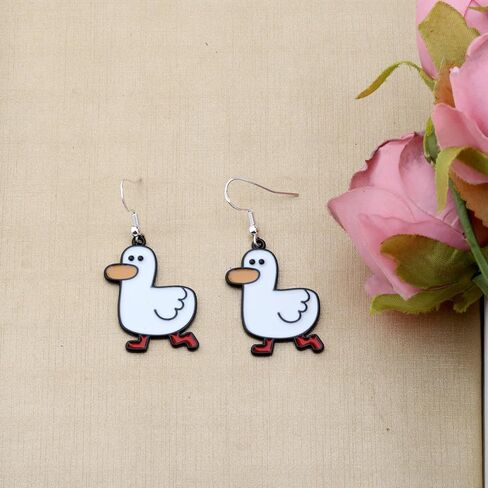MAOFAED Goose Earring, Goose Lover Gift, Funny Goose Earring for Women, Valentine's Day Gift for Her (goose earring) in Saudi Arabia