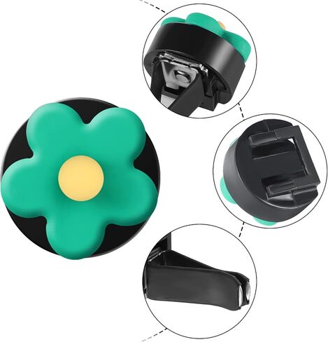 Frienda 8 Pieces Daisy Flower Air Freshener Cute Flower Car Clips Air Vent Clip Car Accessories Interior Decor for Women Girls Charm Colorful Air Vent Decorations(Vibrant Colors) in Saudi Arabia