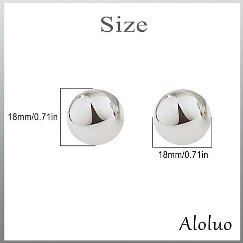 Half Ball Dome Stud Earrings for Women Gold Plated Hypoallergenic Nickel Free Polished Round Post Pin Studs Minimalist Simple Fashion Mother's Day Birthday Jewelry Gifts in Saudi Arabia