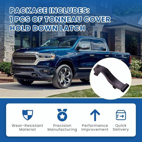 1Pcs 68371923AE Tonneau Cover Hold Down Latch Compatible with 2019-2023 Ram 700/1500/2500/3500/4000/4500/5500/1500 Classic/ProMaster 1500/ProMaster 2500/ProMaster 3500/ProMaster Rapid in Saudi Arabia