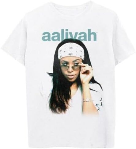 Aaliyah للجنسين-كبار نظارات Merch نظارات باندانا القميص القصيرة الأكمام in Kuwait