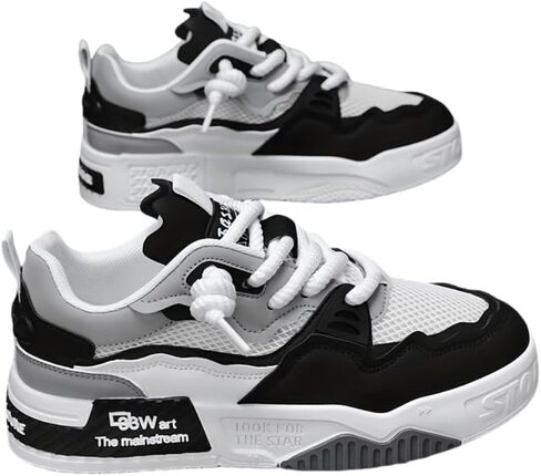 Men's Fashion Sneakers Casual Sports Shoes, All-Season Low Top Lace-Up for Daily Wear in Kuwait