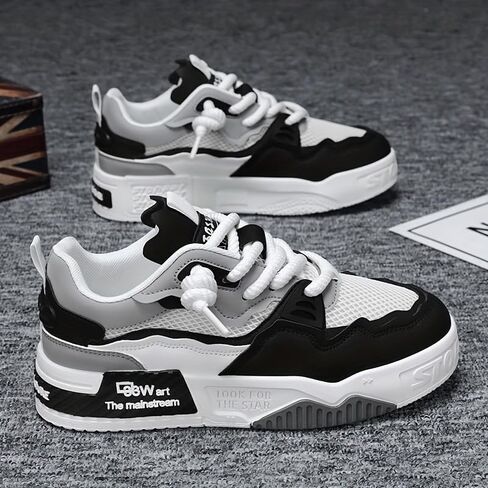 Men's Fashion Sneakers Casual Sports Shoes, All-Season Low Top Lace-Up for Daily Wear in Kuwait