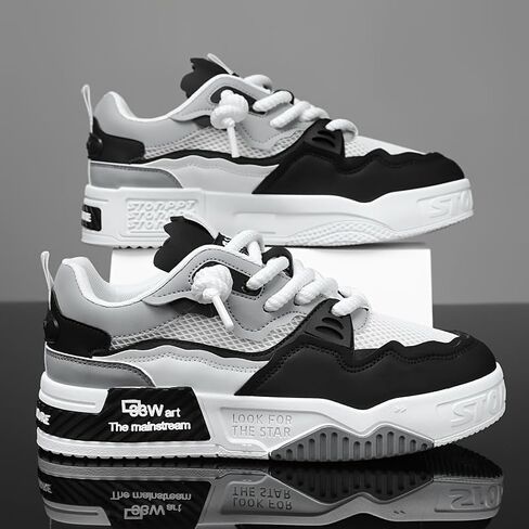 Men's Fashion Sneakers Casual Sports Shoes, All-Season Low Top Lace-Up for Daily Wear in Kuwait