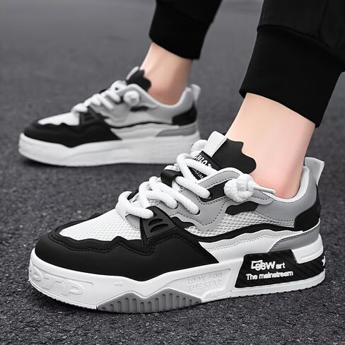 Men's Fashion Sneakers Casual Sports Shoes, All-Season Low Top Lace-Up for Daily Wear in Kuwait