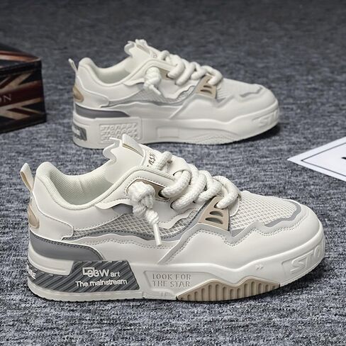 Men's Fashion Sneakers Casual Sports Shoes, All-Season Low Top Lace-Up for Daily Wear in Kuwait