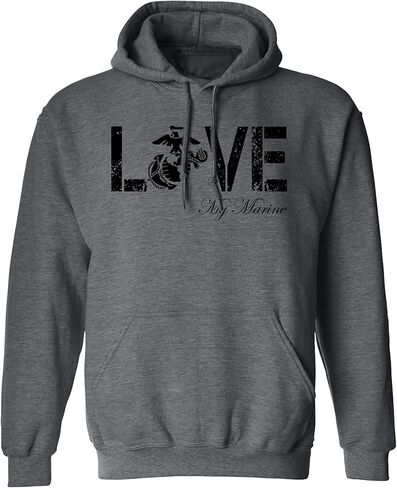 zerogravitee LOVE my Marine Hooded Sweatshirt in Sport Gray in Saudi Arabia
