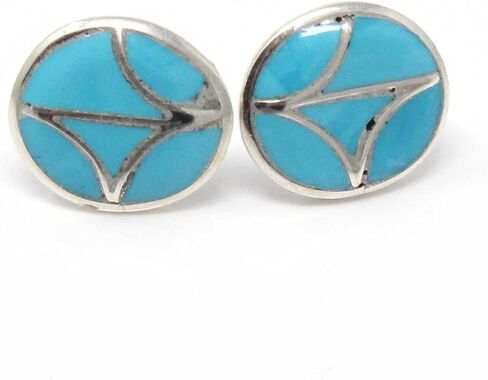 Zuni Channel Inlay Earrings by Leekya in Saudi Arabia