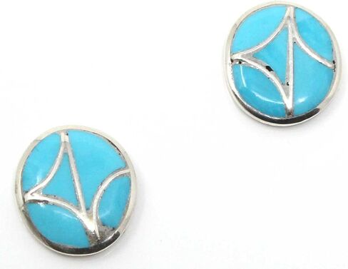 Zuni Channel Inlay Earrings by Leekya in Saudi Arabia