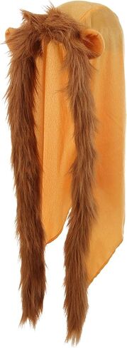 elope Furry Lion Costume Hood - Soft-Sculpted Ears with Faux Fur Trim, One Size Fits Most in Saudi Arabia