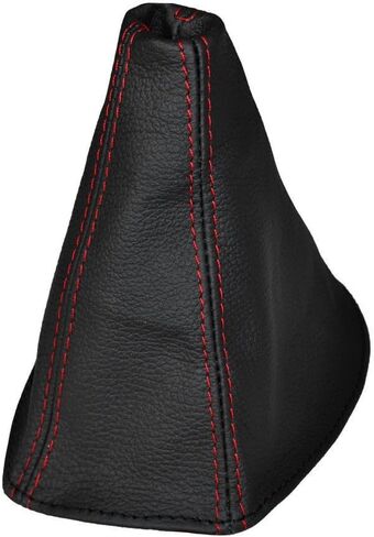 The Custom Stitch Replacement Genuine Italian Real Leather Shift Boot Cover Skin For 2004 2005 2006 Pontiac GTO Tailor Made - not Universal (Made In USA) (Red Stitch) in Saudi Arabia